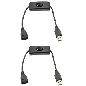 28cm USB Cable with Switch ON/OFF Cable Extension Toggle for USB LED String USB Gadget USB Power Supply Device Tools