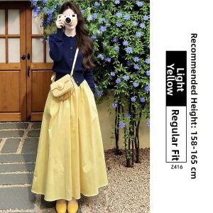 XIANYIJIAO | Summer Large Size A-Line Half Skirt For Short Women