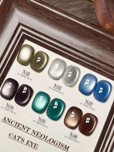 12ML 1pcs Autumn Winter 6 Colors Maillard Series Caramel Light Bulb Whitening Cat Eye Gel Nail Polish Brown Nails Black Nails