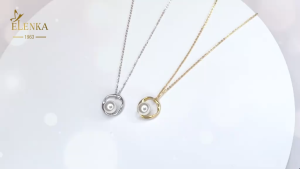 Dây Chuyền Ngọc Mạ Vàng 18K Bạc S925 Với Thiết Kế Tinh Tế Kèm Viên Ngọc Nhỏ Phong Cách Thanh Lịch Tiểu Thư - LENKA