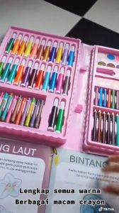 Set Krayon Mewarnai Anak 86 in 1 Alat Mewarnai Anak Crayon Pensil Warna