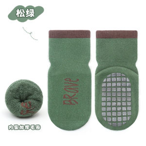 Thickened Large Area Dispensing Baby Terry Sock Baby Toddler Non Slip Napping Socks Letter Terry Trampoline Socks
