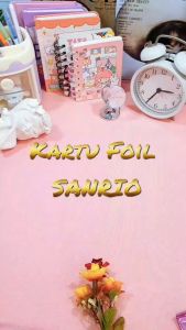 Kartu Foil SANRIO 1 Pack isi 8 PCS Motif Campur Super Imut Lucu Lengkap / Mainan Kartu Foil Sanrio 1 Set isi 8 Piece Cute Unik Favorit Anak Harga TERMURAH Souvenir Gift Kekinian Kualitas Premium Bisa Grosir dan COD
