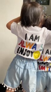 Baju Kaos Distro Anak Motif Stitch Bahan Lembut 100% Cotton Combed 24s B12