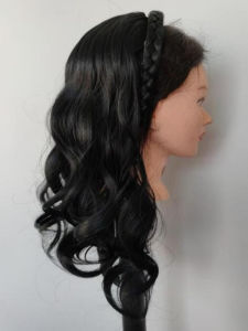 Detachable Middle Long Curl Wig Cap Big Wave Water Ripple Straight Hair Band Sweet Cute Style High Temperature Silk Hair
