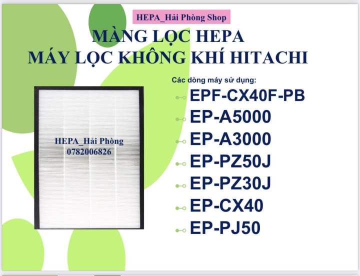 MÀNG LỌC HEPA HITACHI EP-EZ30, EP-CX40, EP-A3000, EP-A5000, EP