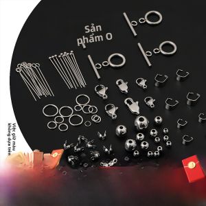 Móc Cua Tôm Hùm Bằng Thép Không Gỉ Giữ Màu 9 Chữ T Vòng Tròn Tròn Vòng Tay Vòng Cổ Khuyên Tai Phụ Kiện Trang Sức Thủ Công DIY