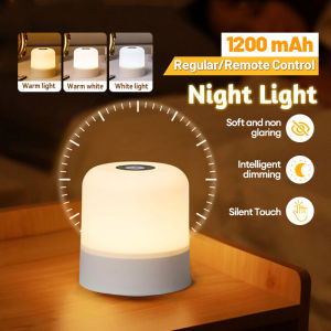 Touch Night Light Lamp Led Table Light Rechargeable Bedside Lamp Dimmable Table Mini Home Study Sleep Lamp