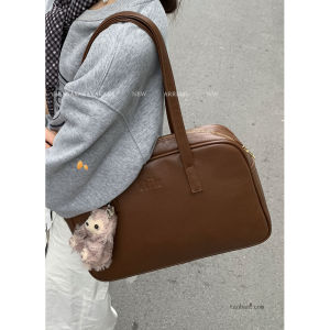 Retro Satchel Commuter Bag Female Fall 2024 New Arrival Tide Fashion South Korea Underarm Bag Large Capacity Briefcase
