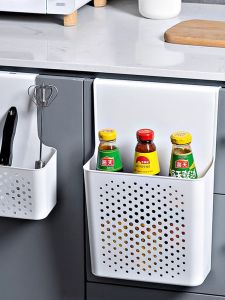 Wall-mounted Storage Organizer Over Door Kitchen Shelf Hooks