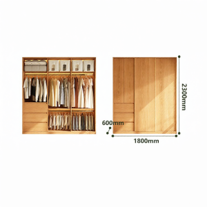 Sliding ENF Oak Wardrobe