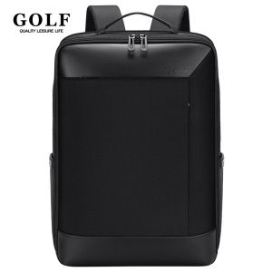 GOLF QUALITY Men Backpacks Work Slim Laptop Backpack 15 6 inches Waterproof Black Business Man Commuter Back Pack High Quality Male Bags