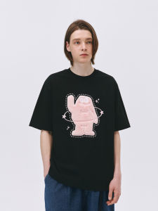 Samesame23ss Oversize Half Sleeve T-Shirt Rabbit Fur Embroidery Lucky Charm Short Sleeve Cotton Polyester for Men And Women