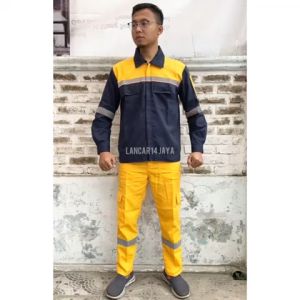 Setelan Baju Celana Atasan Lengan Panjang Kombinasi Scotlight