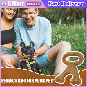 1pc Simulation Bone-Shaped Interactive Dog Anti Biting Chewing Toy Natural Nearly Non-Toxic Beef Flavor Masticate Toy