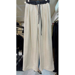Quần Dài Ống Đứng Cỡ Lớn Mùa Hè Mỏng Cho Nam Nữ Quần Dài Ống Rộng Cạp Chun Mùa Xuân Quần Dài Thường Ngày Phong Cách Mỹ