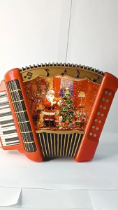 ONELINE #24095-A Christamas Piano Santa Snow Globe Musical LanternNew Year Gifts Home Decorations Indoor
