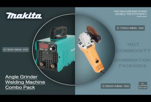 2-Combo Kits electric angle grinder and inverter welder complete with accessories