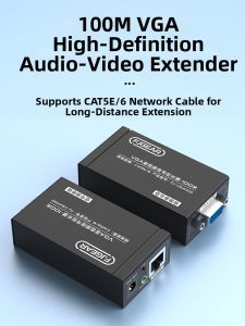 Earise | 1080P HD Audio/Video Converter VGA Network Extender 100m