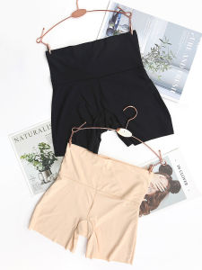 Mid-Waist Wide-Edge Ice Silk Seamless Safety Pants Japanese Style Ultra-Thin One-Piece Anti-Light Boxers For Women