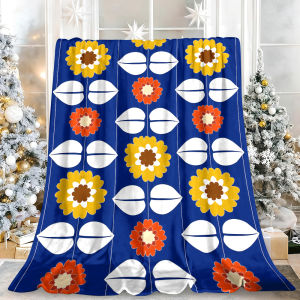 Beast Kingdom | Teal Daisies Design Size Thick High-Quality Halloween Camping Blanket Perfect for Cold Winter Holiday Nights Snuggling