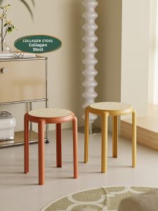 NANGUAHEZI | Thick Durable Stacking Modern Simple Plastic Stool