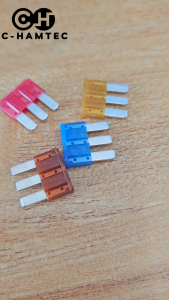 ฟิวส์ 3 ขา PEC BFSL-3 5A 7.5A 10A 15A ของแท้ Made in Japan ฟิวส์เสียบ 3 ขั้ว Multi Terminal Blade Fuse มาตรฐาน ISO8820-13