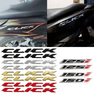 3D CLICK Motorcycle Emblems Badge Logo Sticker Decal Tank Body Stickers For Honda Click125i 150i