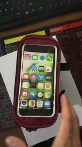 Waterproof Bicycle Bag Nylon Bike Cyling Cell Mobile Phone Bag Case 5.5 6 Bicycle Panniers Frame Front Tube Bags Accessories