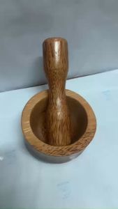 Bộ cối chày gỗ dừa trung