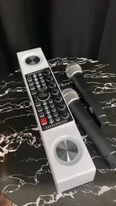 JA HOME KTV SPEAKER BLUETOOTH SY8 2MIC LIVE SOUNDCARD PORTABLE OUTDOOR