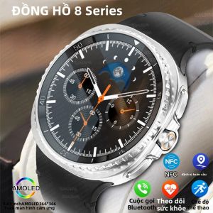 Đồng Hồ Thông Minh Dòng Classic Mới 2025 Dành Cho Nam Màn Hình AMOLED 1.43 Inch Theo Dõi Thể Dục Thể Thao Sức Khỏe Gọi Bluetooth GPS NFC 100+ Chế Độ Thể Thao