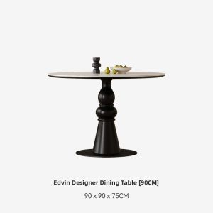Vintage American Circular Slate Dining Table