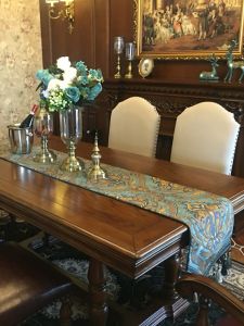 Table Runner American Light Luxury High-End Coffee Table Fabric Craft TV Cabinet Dining Table Living Room Home Decoration Long Tablecloth High Grade Sense