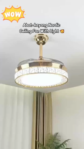 42 Inches LED Ceiling Fan Light 3Colors With Remote Control/Silent Modern Fan Lamp For Living room Home Center Lights