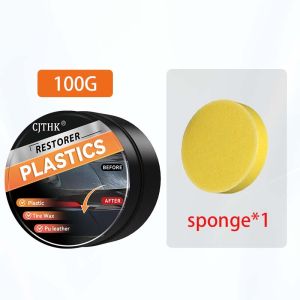 Dung Dịch Phục Hồi Nhựa Ô Tô Làm Đen Bóng Đánh Bóng Tự Động Sửa Chữa Da Phủ Bóng Làm Mới 30ml/50ml/100ml Chăm Sóc Nhựa Ngoại Thất