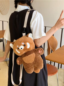 Túi Đeo Vai Hai Bên Hình Gấu Trúc Dễ Thương Túi Đeo Chéo Mềm Màu Tương Phản Mùa Hè 2025 Túi Du Lịch Túi Sách Nhỏ Túi Đeo Chéo Đa Năng