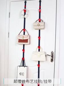 Hanging hook behind the door extended without punching on the door bedroom door hanging clothes hook wardrobe clothes hanger storage artifact hanging clothes hanger