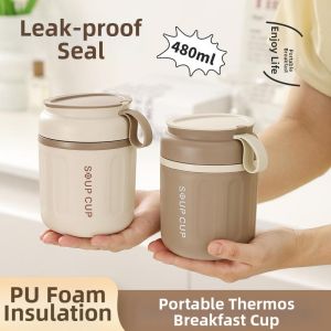 304 Stainless Steel Insulated Food Flask Thermos Bottle
