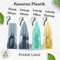 Roskam Acian Kasutan Plastik PVC Bentuk Kotak dan Lancip Beragam Warna. 