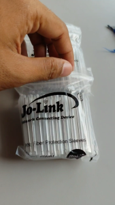 PACK Sleeve Protector FO Kecil 1 Kawat & Besar 2 Kawat Protection Sleeve Dropcore Fiber Optik 60mm untuk Sistem Transmisi PC dan Jaringan FTTx/FTTH - Kabel