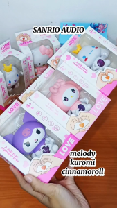 Hiasan Gantungan Tas Cinnamoroll Audio LED Gantungan Kunci Rekam Suara Hello Kitty Gantungan Couple