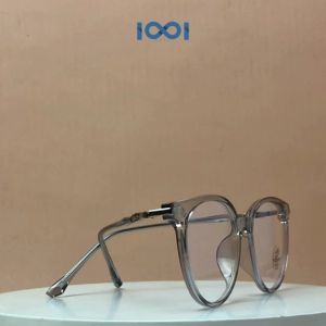 IOOI Eyewear -  Kacamata Bulat Metal Plastic Lensa Anti Radiasi Blueray Photocrmic Pria Wanita 83071