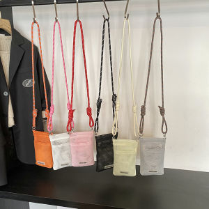 กระเป๋าคาดไหล่แบบสะพายข้างแบบโปร่งสำหรับเด็ก ฤดูร้อน น้ำหนักเบา กระเป๋าใส่โทรศัพท์มือถือแบบสะพายข้างสำหรับเด็กชายและเด็กหญิง