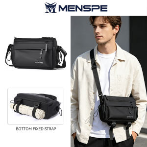 MENSPE Men Fashion Shoulder Bags Sling Bag Cross Body Bags Messenger Bag Waterproof Cross Body Bag Large Capacity Sling Bags Simple Student Teenager Bag