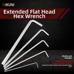 MIKUNI | Extended Flat Head L-Shaped Hex Wrench Set