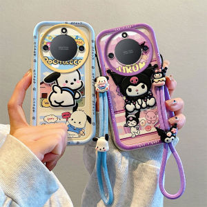 Fun Casing Honor X9C Smart X7a X5 Plus Honor 90 Lite 5G 4G New Cute Cartoon Briquette Coffee Animal Dog Cubic Dolls Shockproof Phone Case with Lanyard 2025