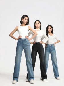 HIPPIE MISS | Petite Exclusive Hippie Girl Style Stretchy Slim Fit Straight Jeans
