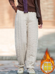 กางเกงผ้าฝ้ายหนาแบบมีซิปสำหรับผู้หญิง กางเกงขายาวทรงหลวม ทรงฮาราจูกุ ทรงหลวม กางเกงขายาวทรงหลวมสำหรับฤดูหนาว