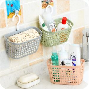 Rotating Wall-Mounted Plastic Storage Basket